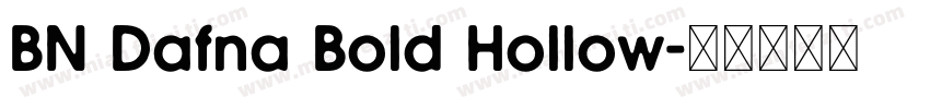 BN Dafna Bold Hollow字体转换